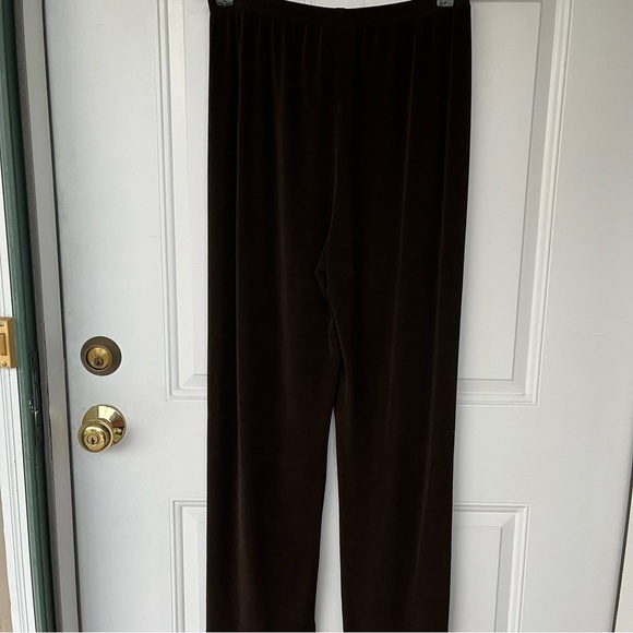 •Chico's Travelers• Dark Brown Wide Leg Pants -Size Large - Picture 4 of 6